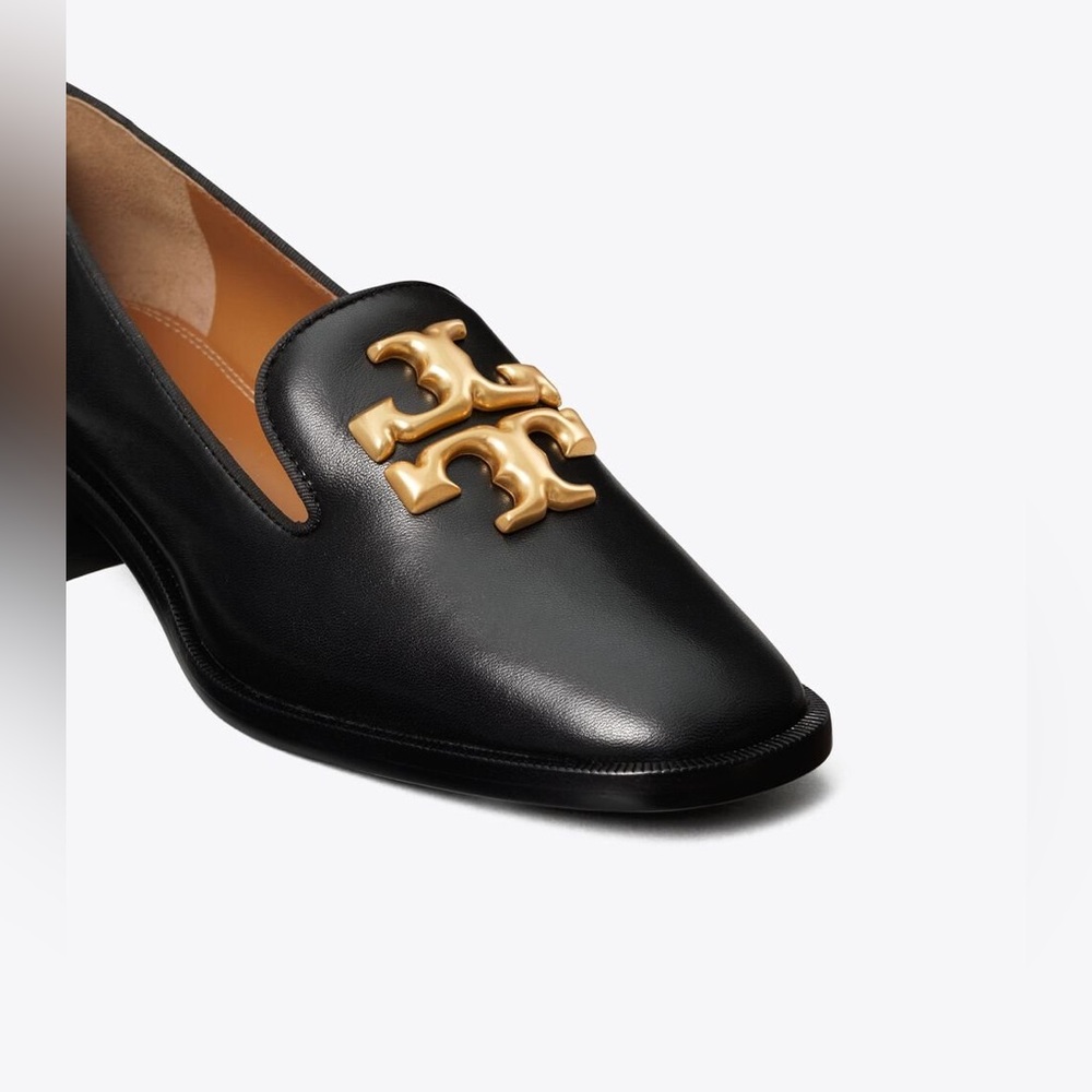 Tory Burch ELEANOR LEATHER LOAFERS IN PERFECT BLACK - Picture 5 of 16